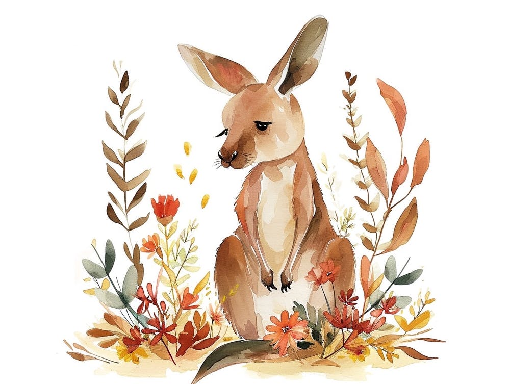 Little Floral Kangaroo 2