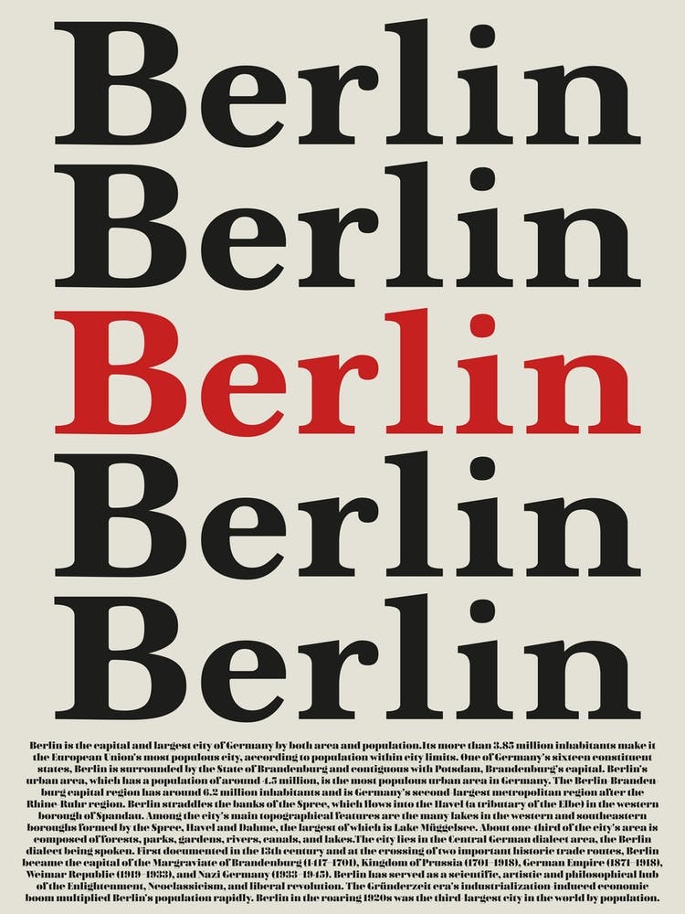 Berlin Vintage Typography