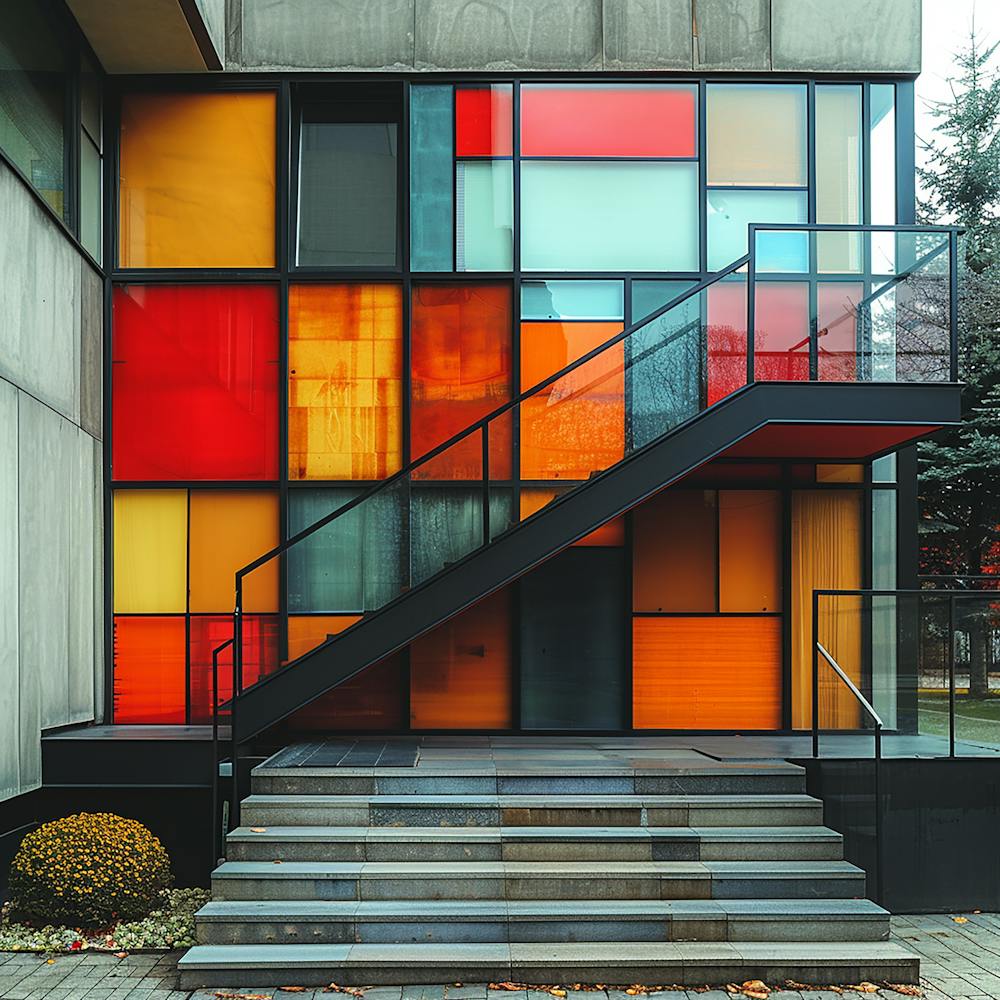 Building With Colorful Windows