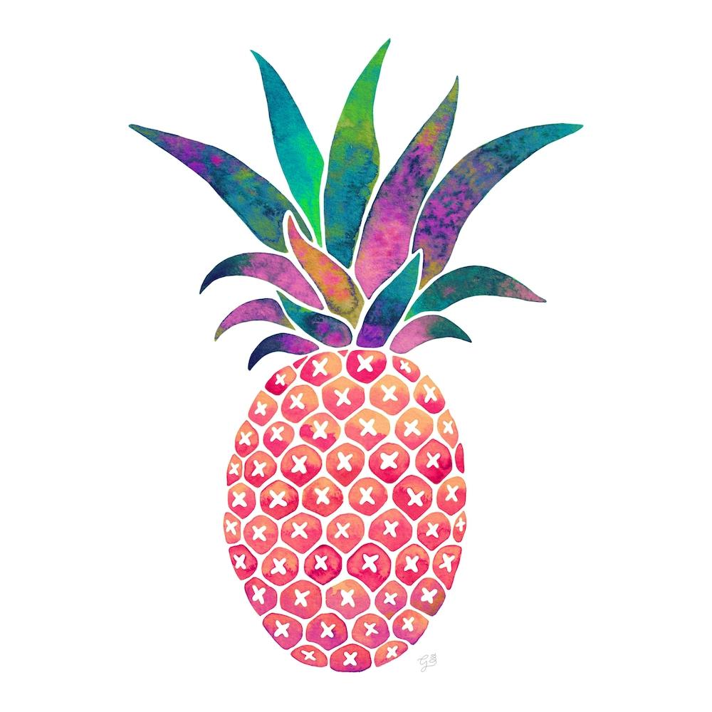 Pink Ananas Square