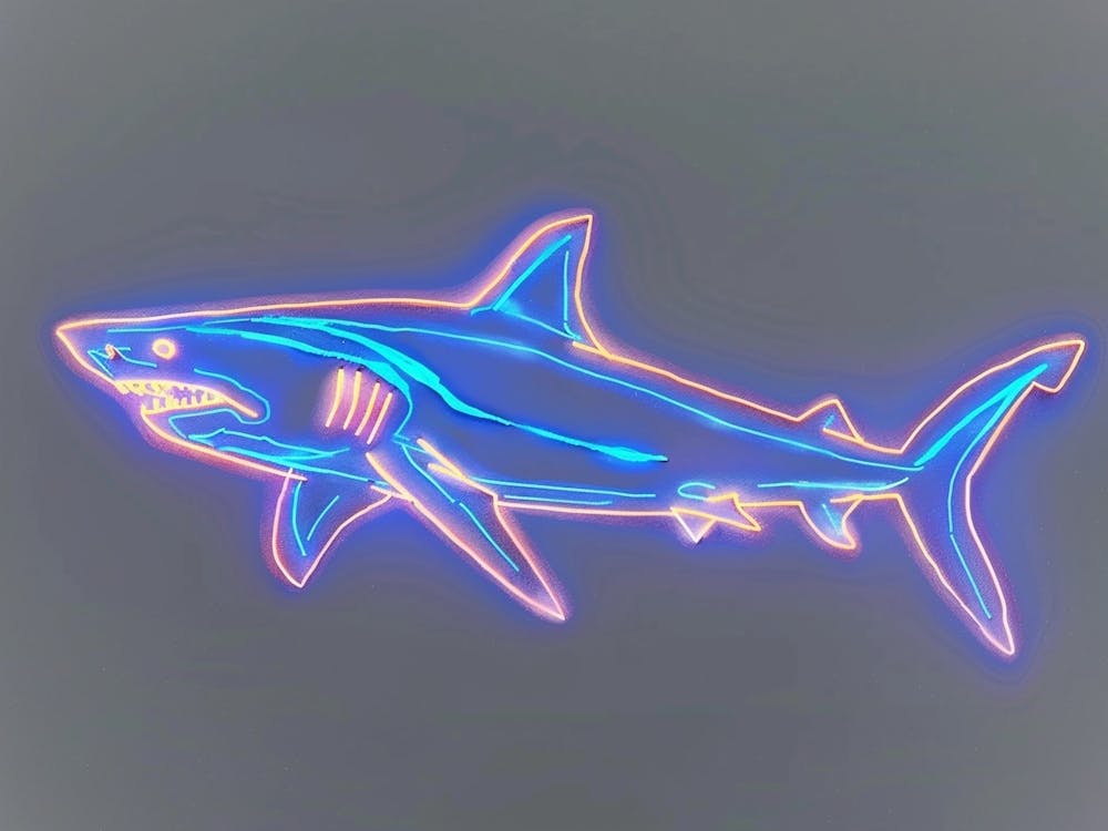 Neon Isistius Genus Shark 3