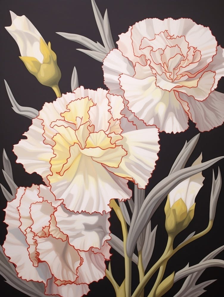 Œillet 5 Peinture de Fleur