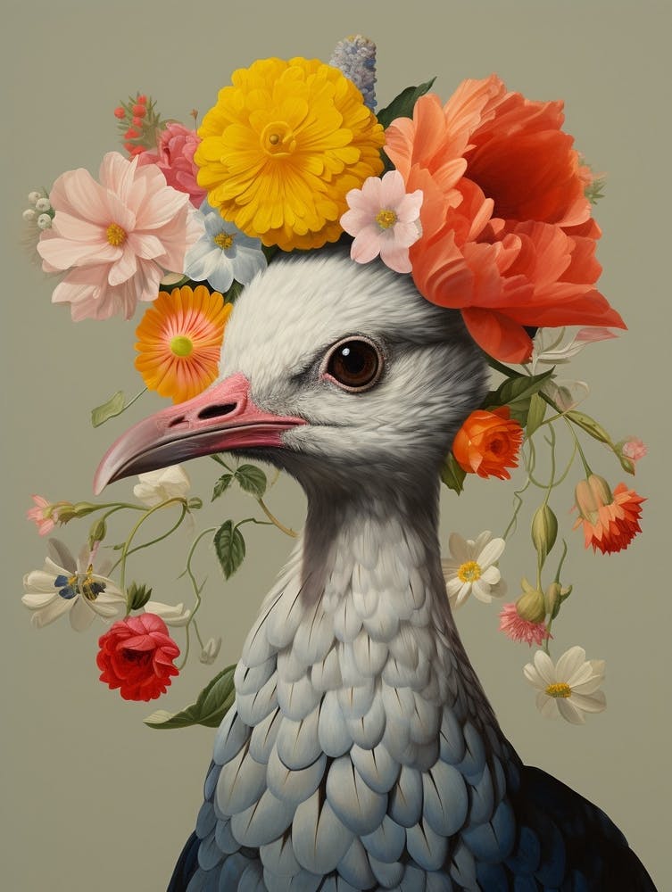 Bird With A Flower Crown Grey Plover 1