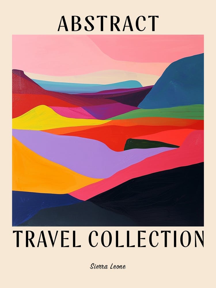 Abstract Travel Collection Poster Sierra Leone 1