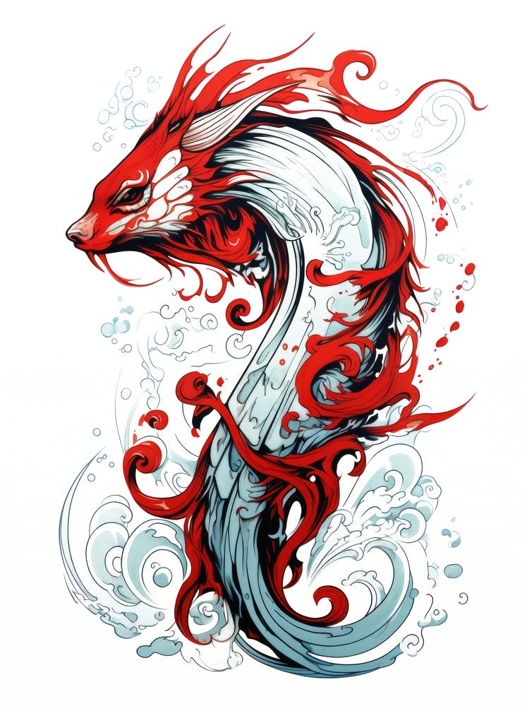 Dragon Koi Fish