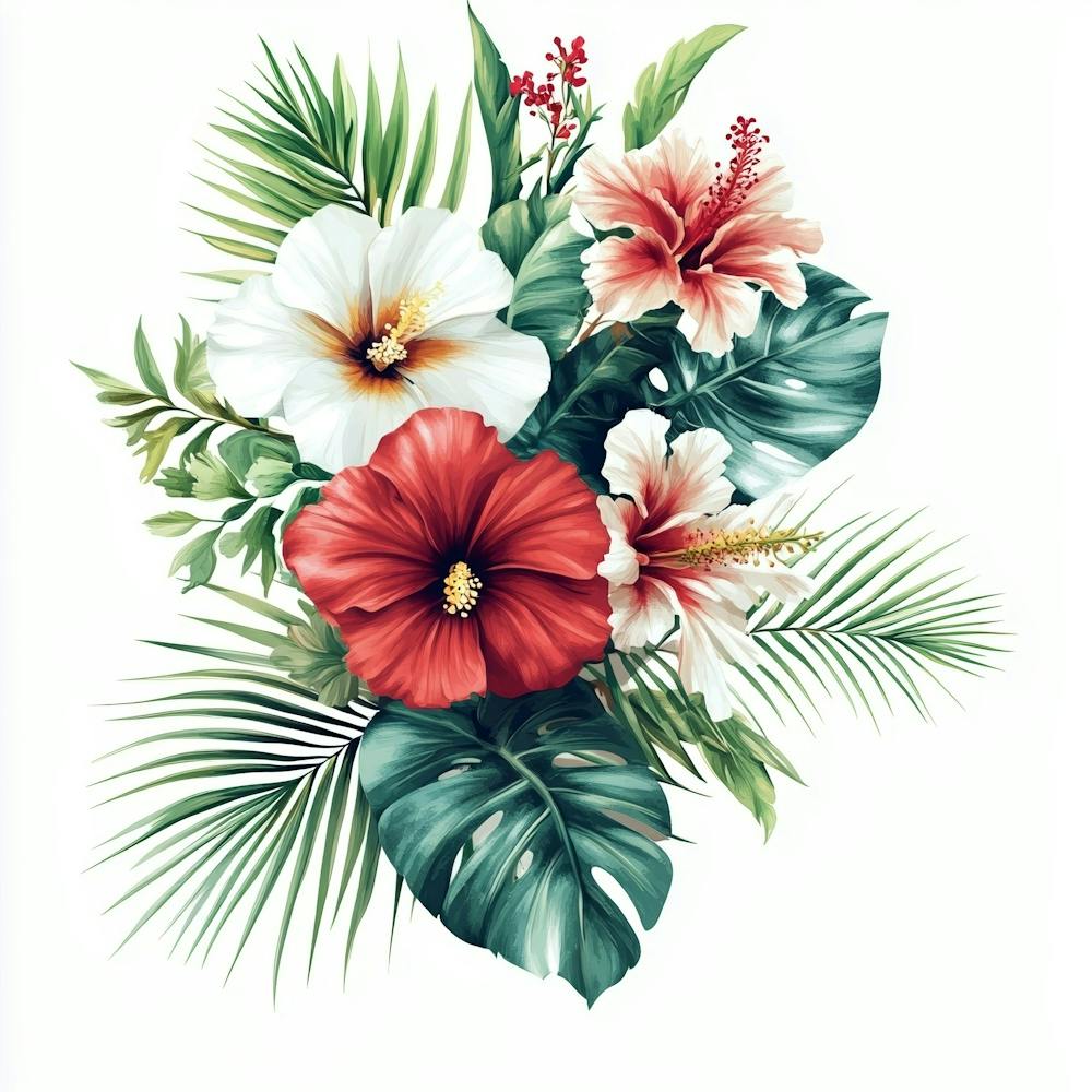 Hibiscus Flowers Art