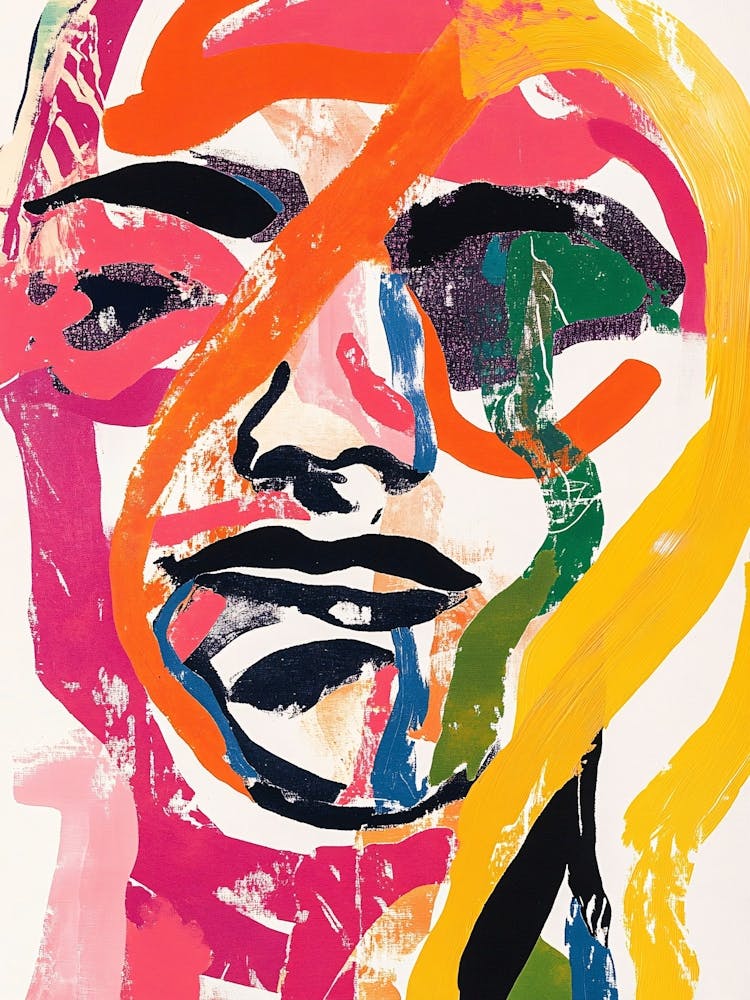 'A Woman'S Face' Oil Painting