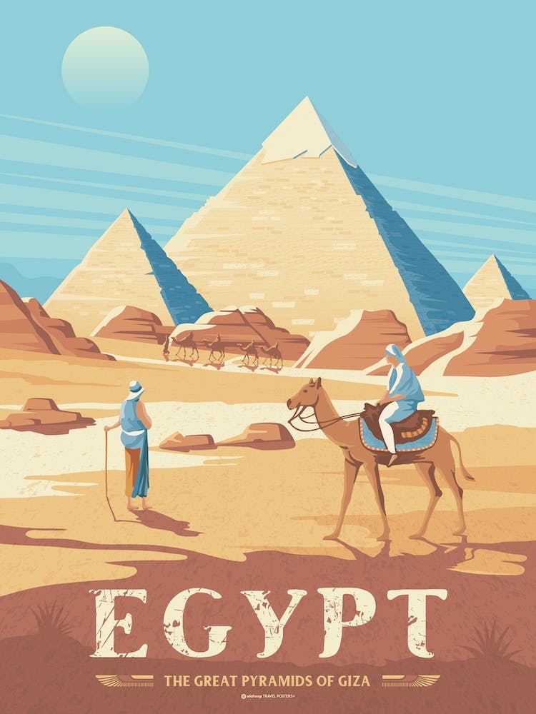 Pyramids Of Giza Egypt Africa