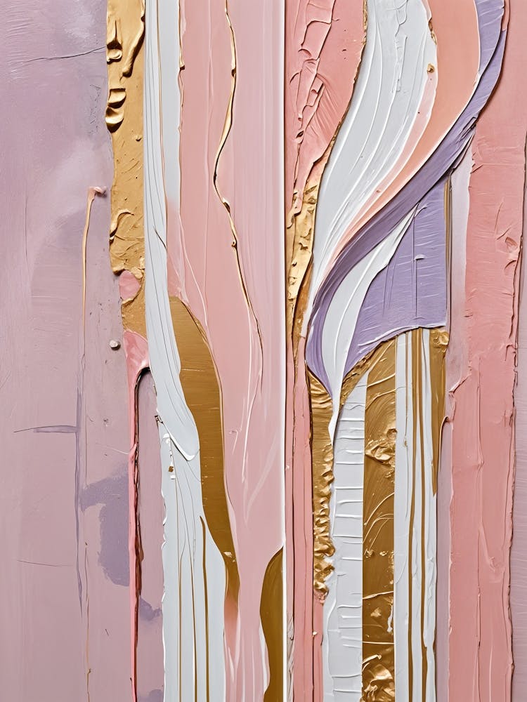 Pink And Gold Stripes no3