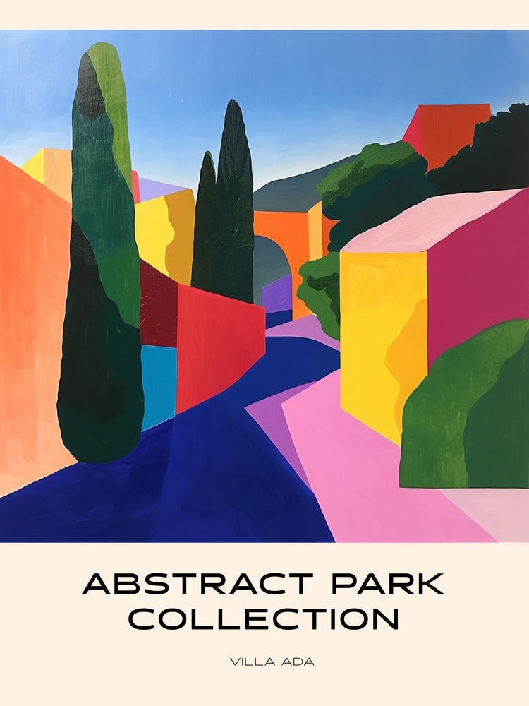 Abstract Park Collection Poster Villa Ada Rome 2