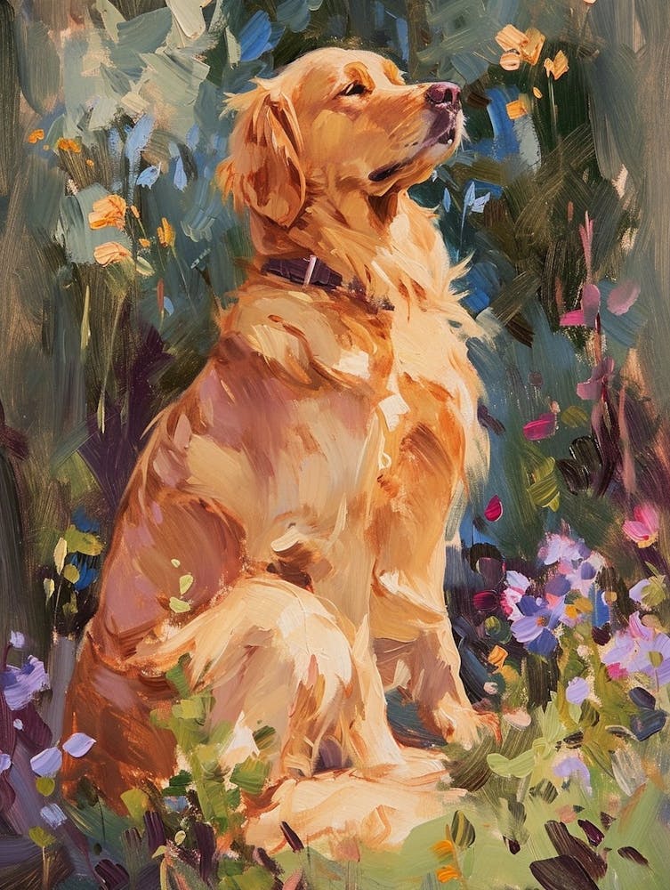 Golden Retriever Acrylbild 2