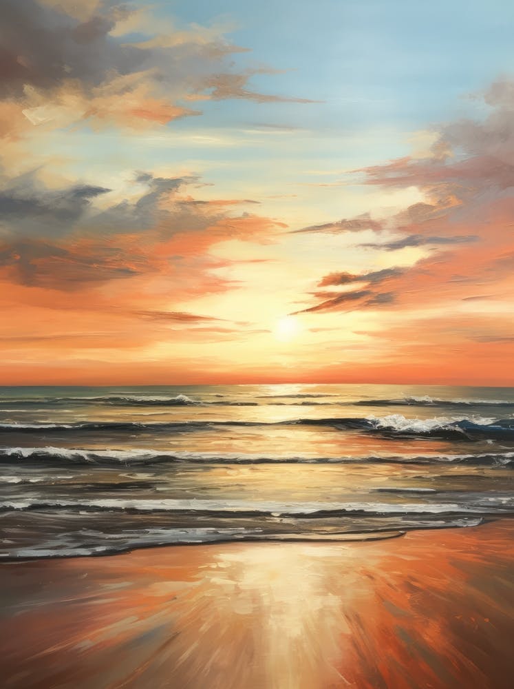 Sunset On The Beach 1