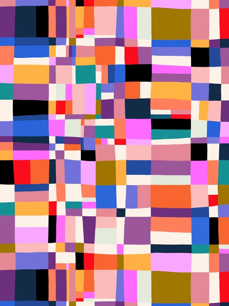 Austin Painted Abstract - Purple