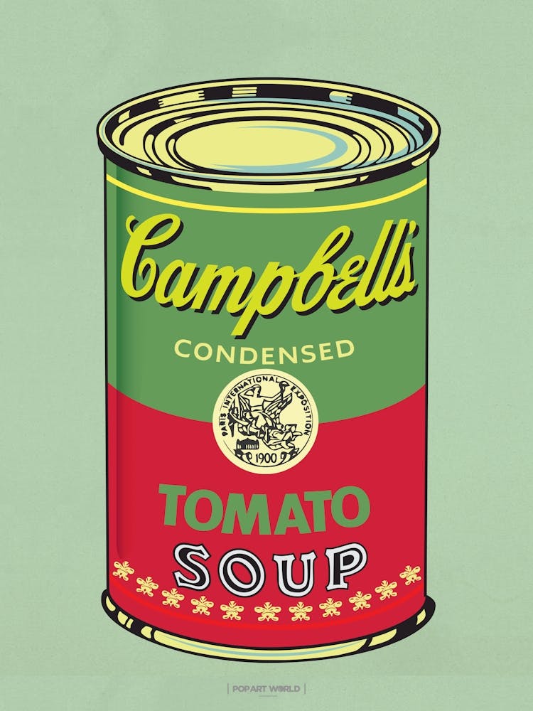 CAMPBELL´S SOUP GRÜN | POP ART Digitale Kreation. DAS BESTE DER POP ART, JETZT IN DIGITALEN VERSIONEN! Drucke mit leuchtenden Farben, scharfen Bildern und hoher Bildauflösung.