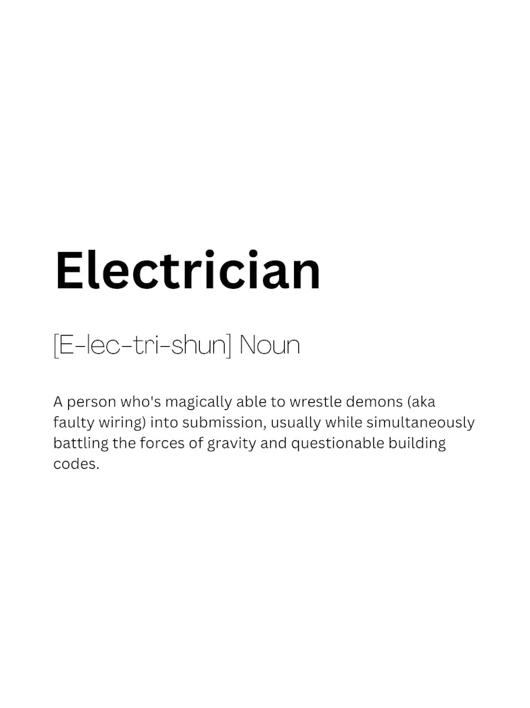 Elektriker Definition Bedeutung