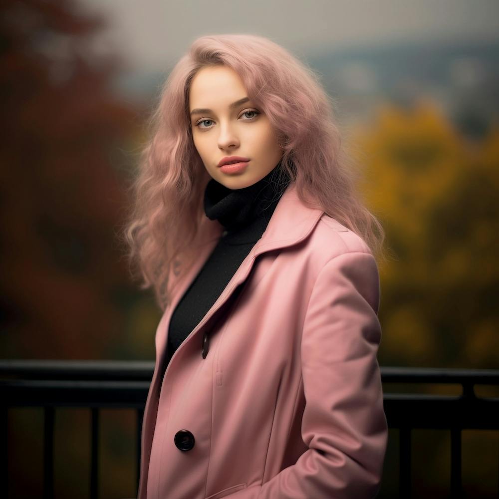 Girl with the pink hair