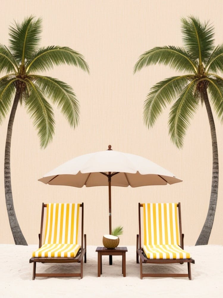 Palm Trees In The Sand 1