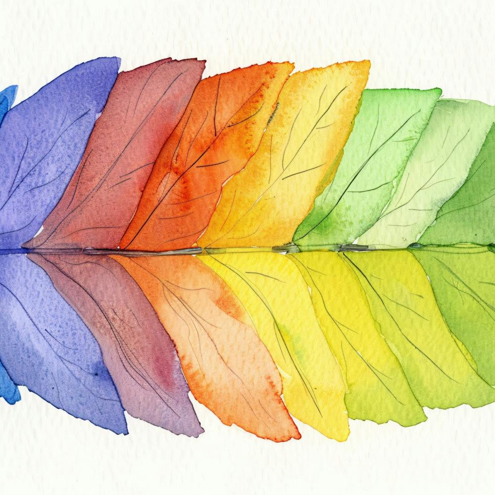 Rainbow Feathers