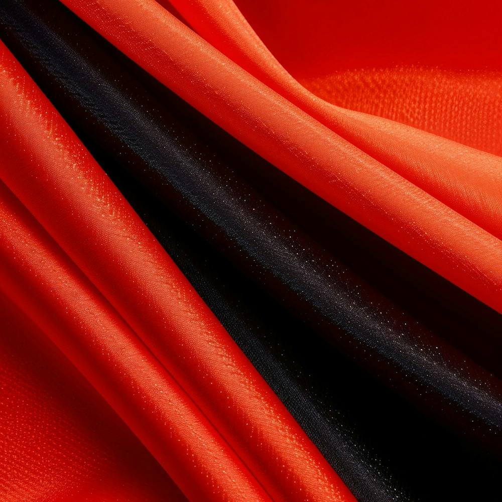 Red And Black Fabric