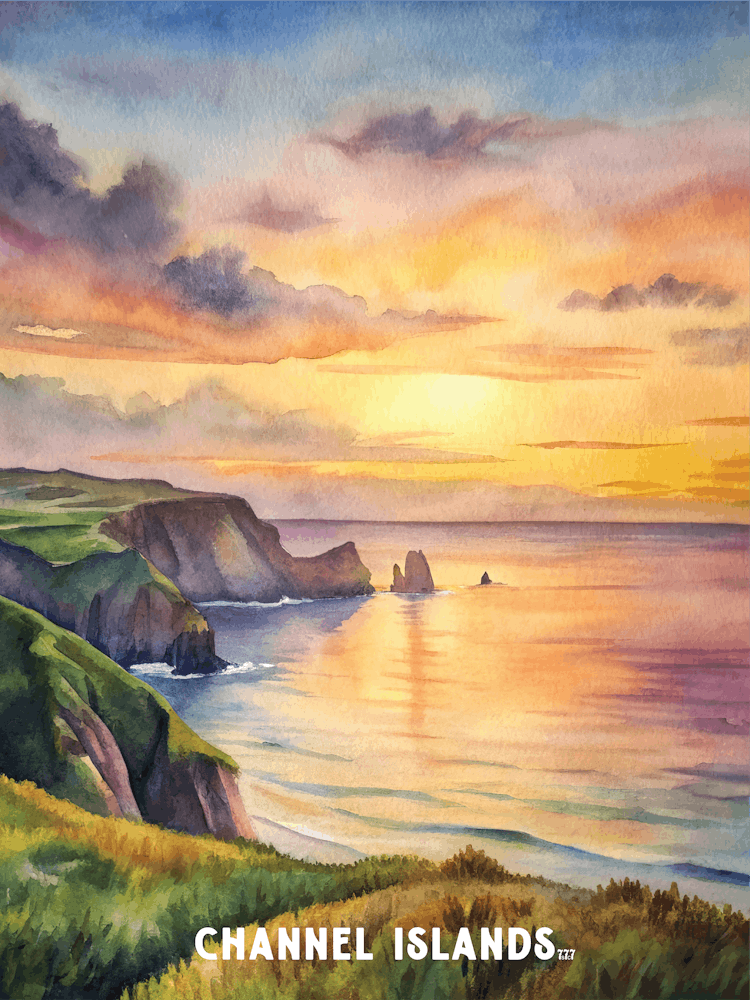 Channel Islands National Park Watercolor Painting