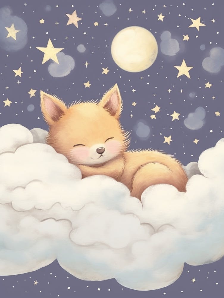 Sleeping Baby Fox 1