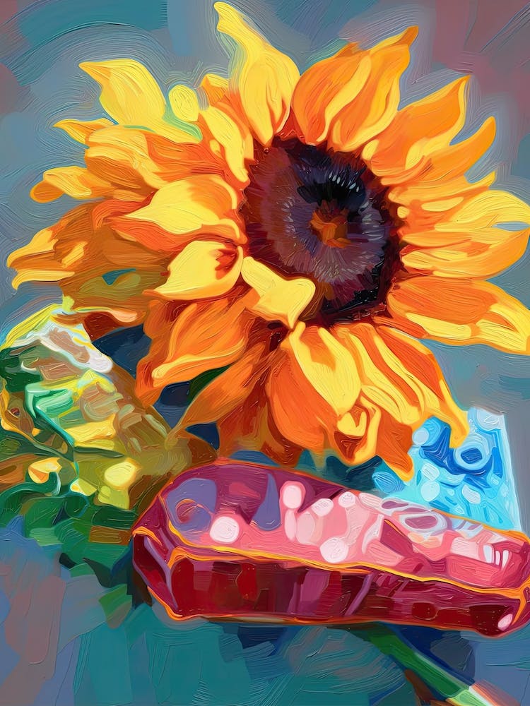 Peinture à l'Huile de Tournesol 3
