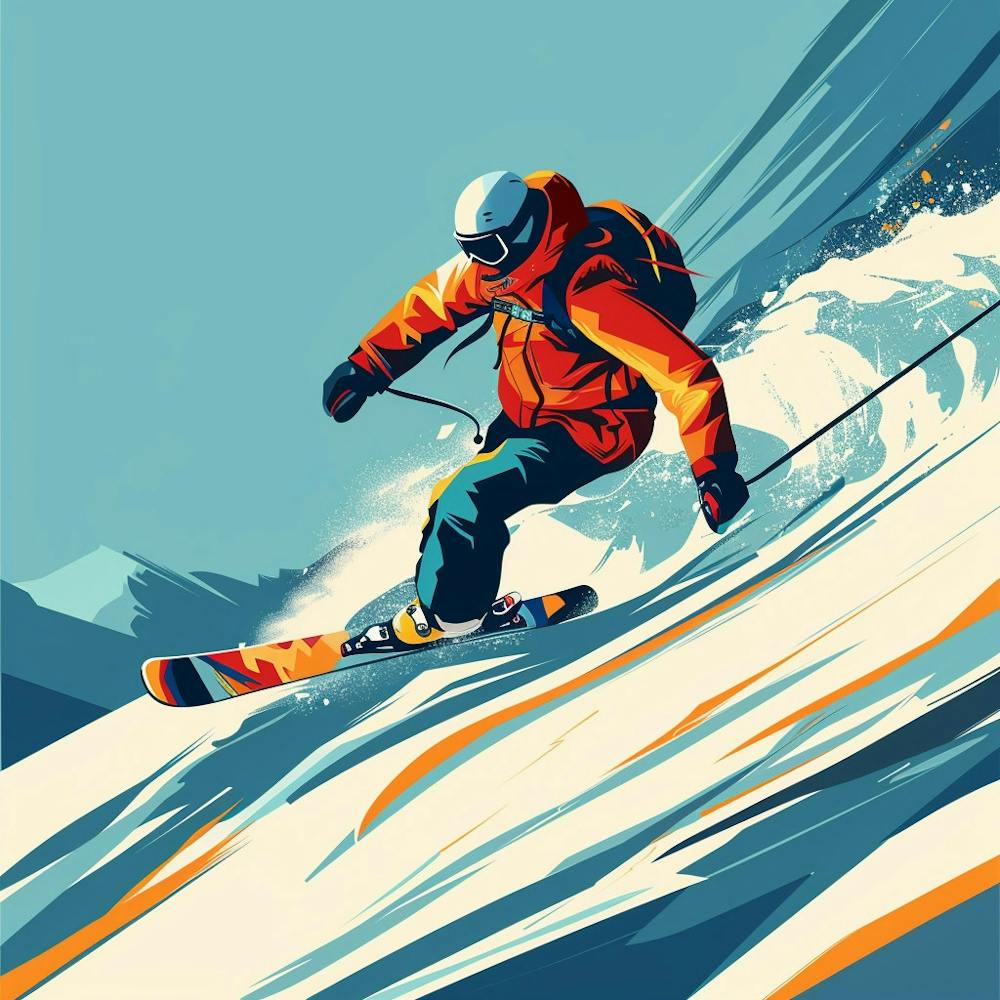 Skier On The Slopes 5