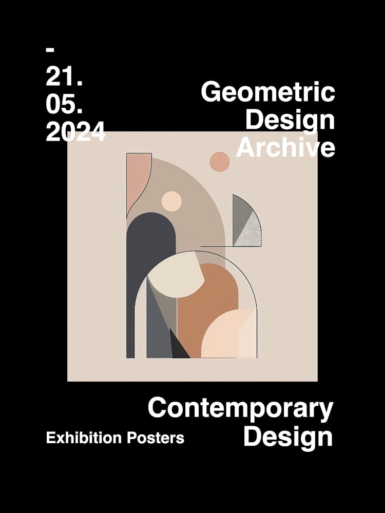 Geometric Design Archive Poster 55