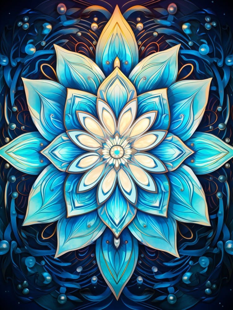 Symmetrische Mandalas Geometrische Illustration 33