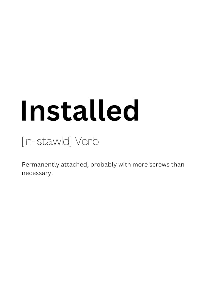 Installed Definition Meaning