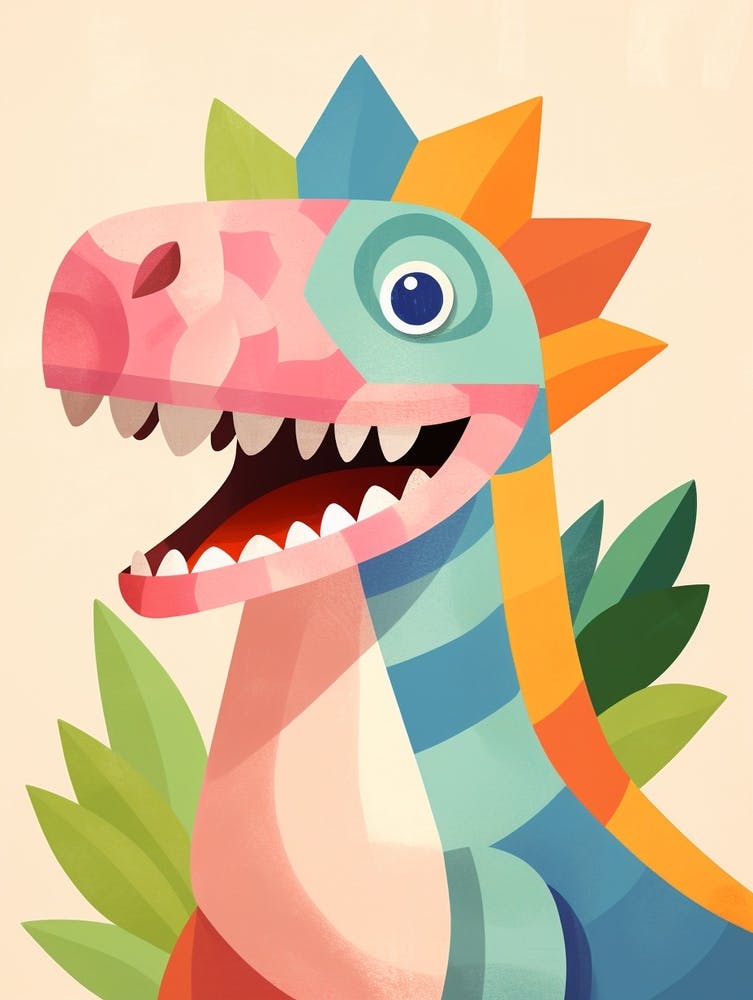 Colourful Dinosaur Heterodontosaurus 2