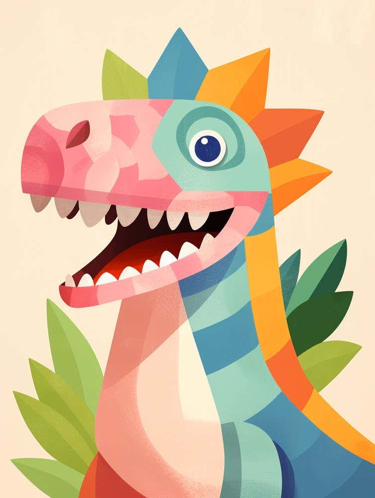 Colourful Dinosaur Heterodontosaurus 2