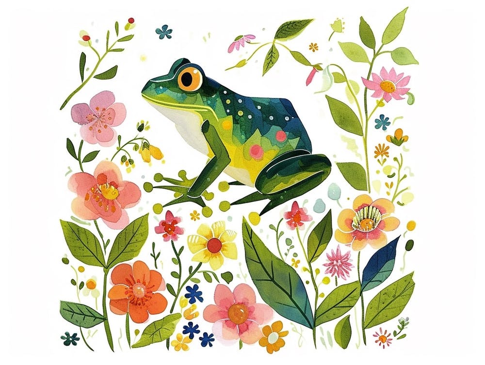 Little Floral Frog 2