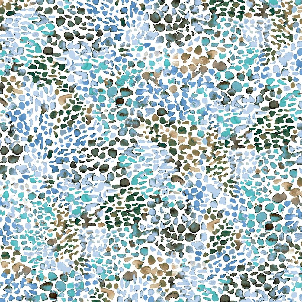 Speckled Watercolor Blue Square