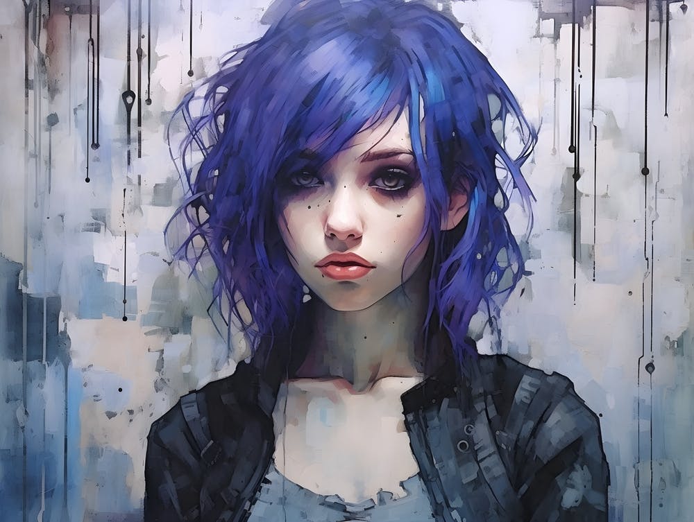 Purple Woman 4