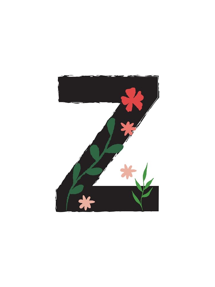 Bedroom Decor White Floral Letters Grey 26