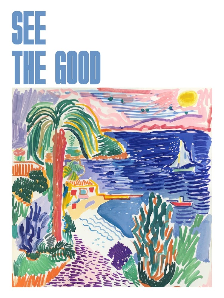 See The Good Poster Seaside Painting Matisse Style 1