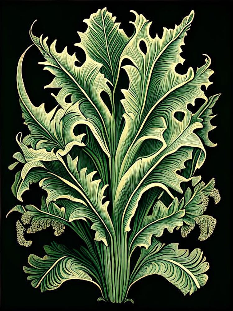 Staghorn Fern 1 Vintage Botanical Poster