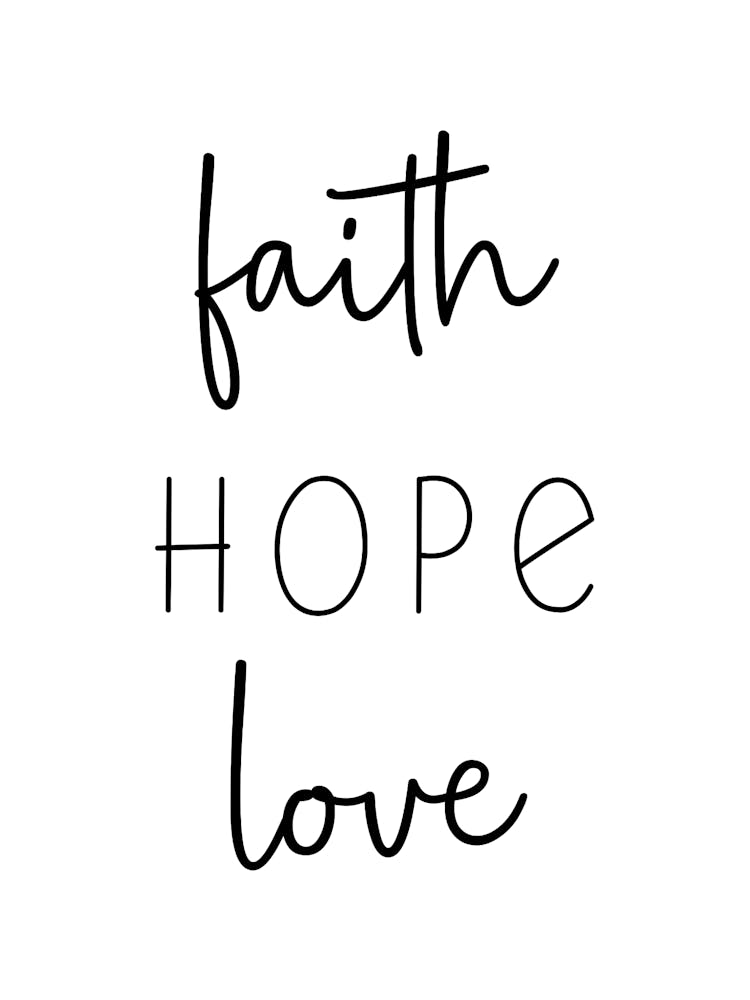 Glaube Hoffnung Liebe