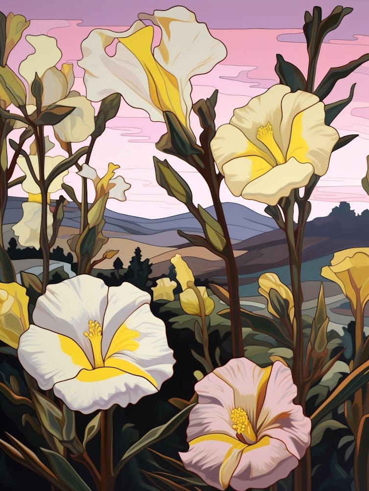 Evening Primrose 1 Flower Painting