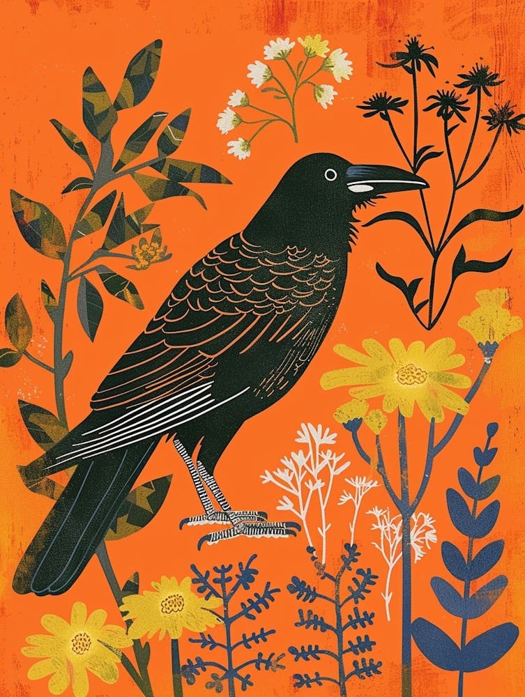 Spring Birds Crow 2
