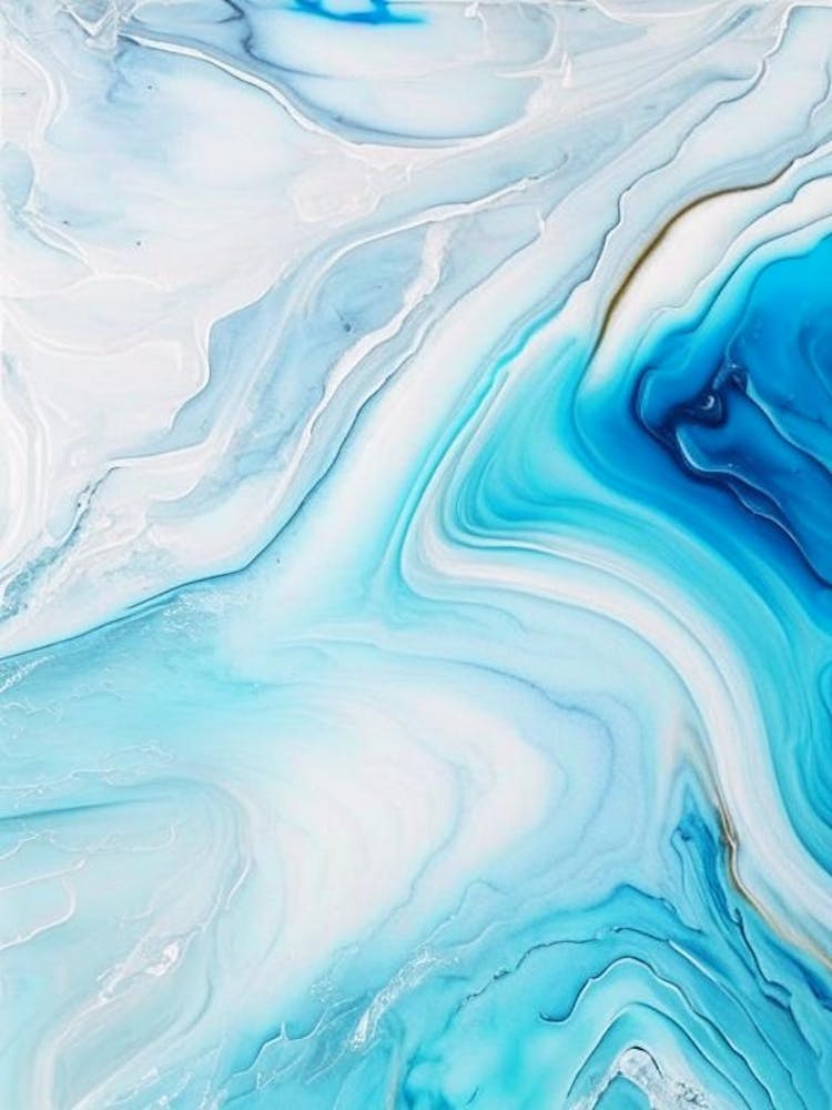 Water Texture Water Waterscape Marble Acrylic Painting 2