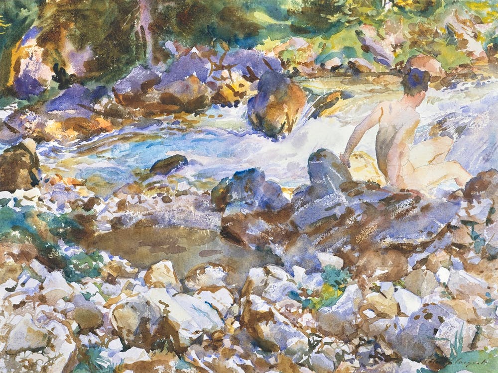 Mountain Stream, John Singer Sargent