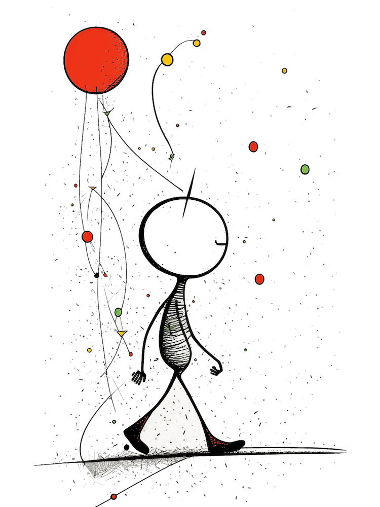 Joan Miro space and astronaut