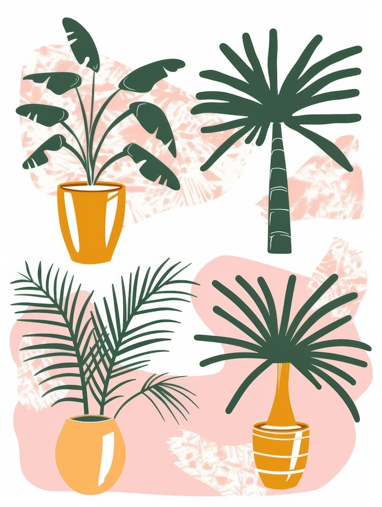 Set Of Potted Plants