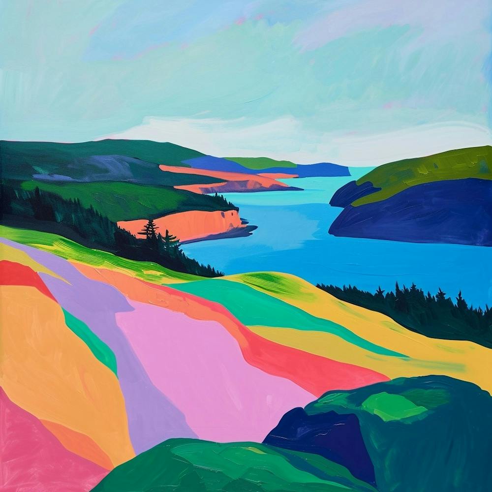 Colourful Abstract Acadia National Park Usa 1