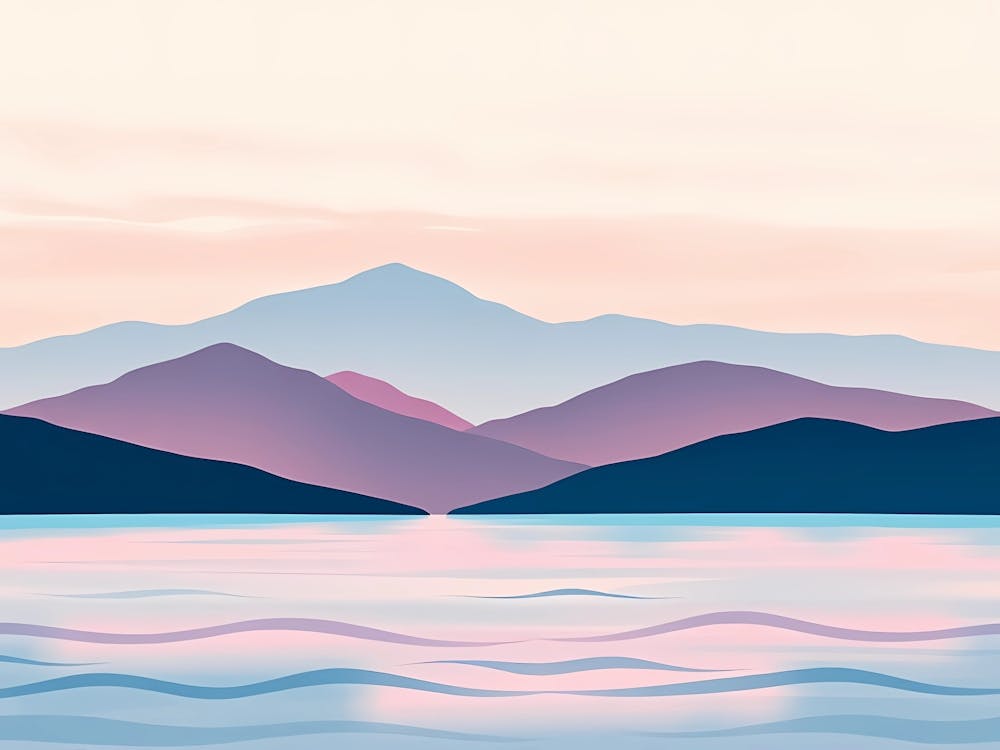 Sunset Mountain Landscape 1