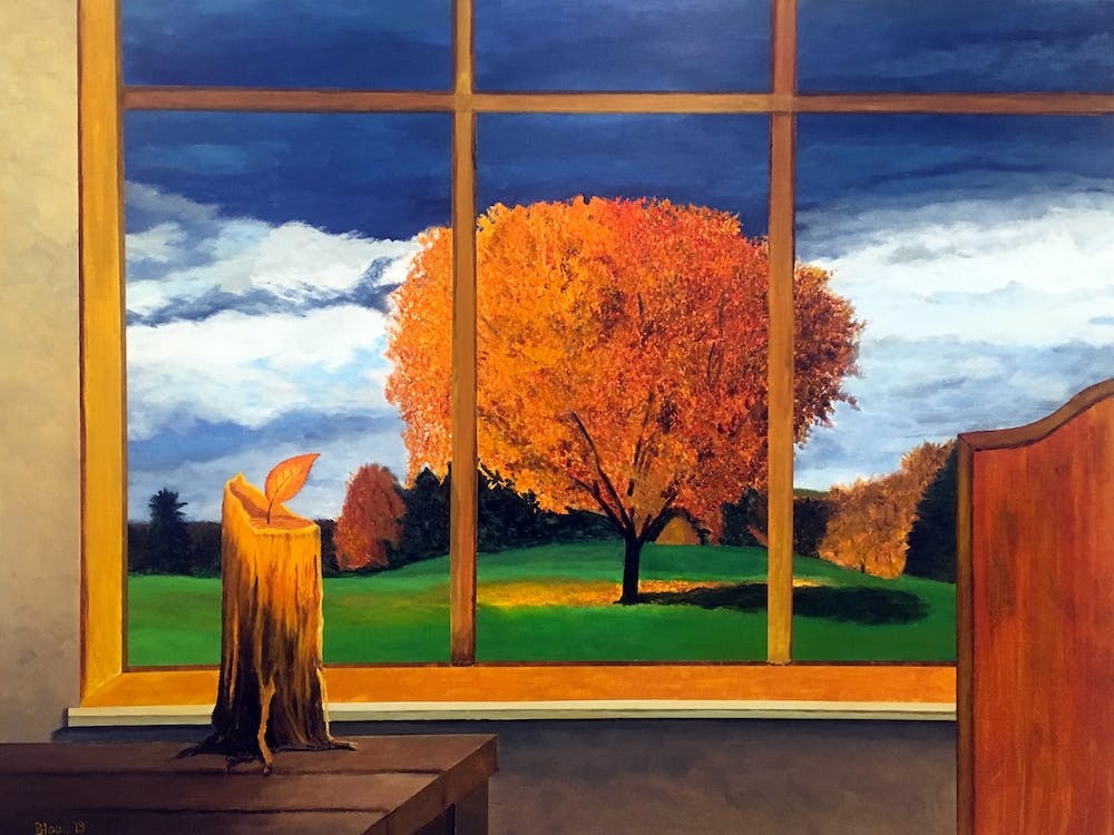 Wishful Thinking Autumn View Out The Window