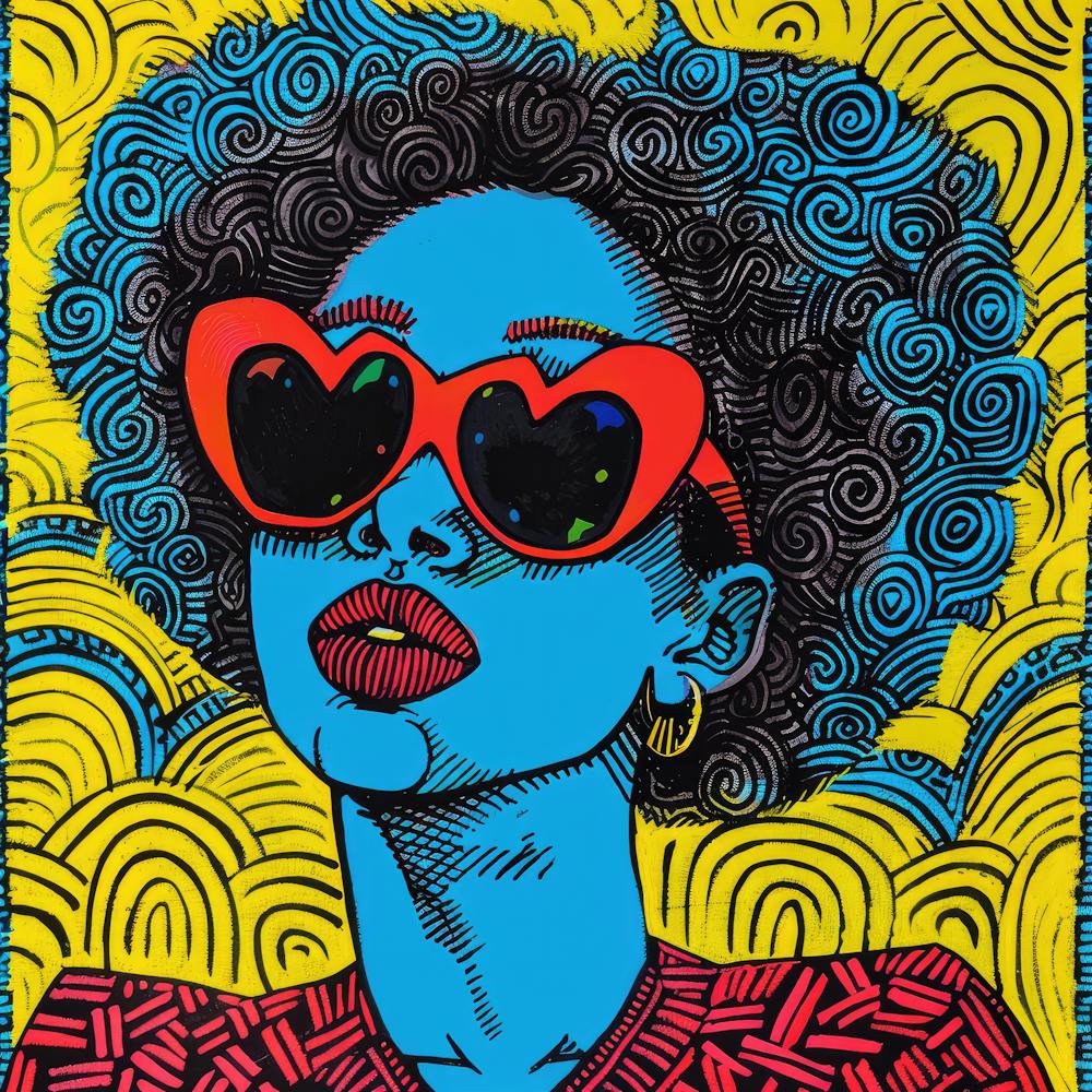 Vibrant Shades Series. Contemporary Pop Art With African Twist, 6