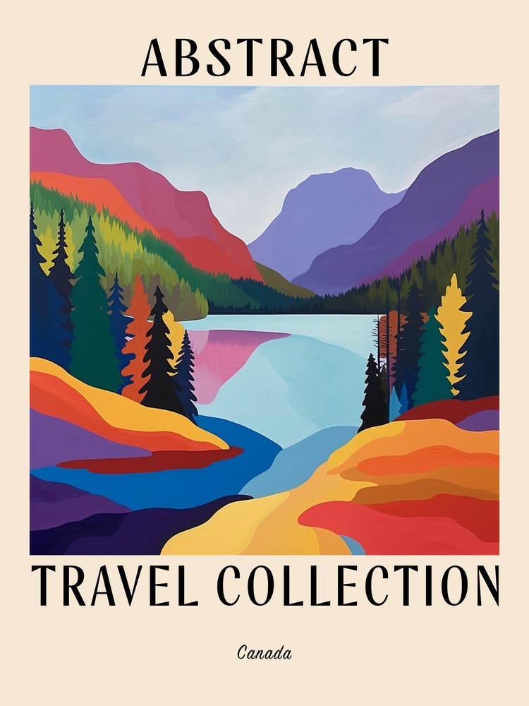 Abstract Travel Collection Poster Canada 3